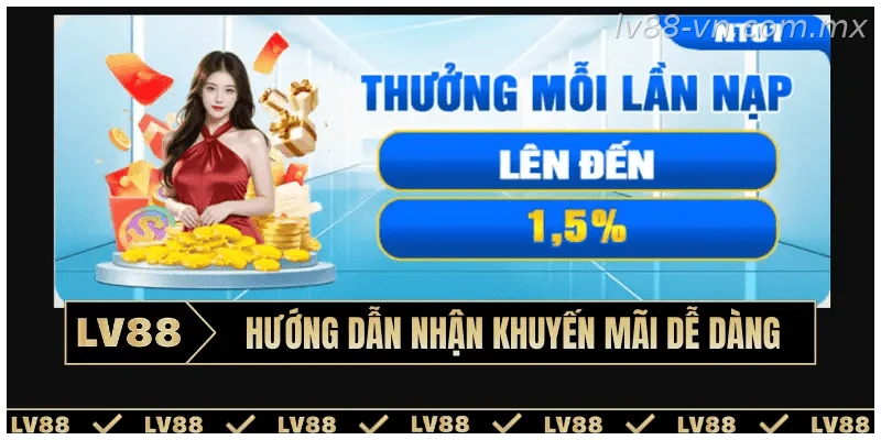 Các bước nhận khuyến mãi tại LV88 dễ thực hiện