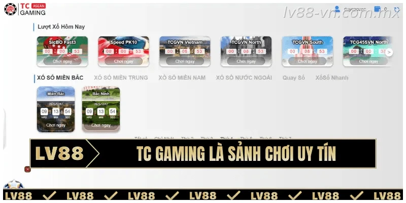 TC Gaming là sảnh chơi uy tín